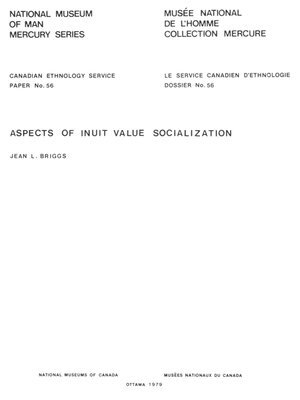 cover image of Aspects of Inuit Value Socialization